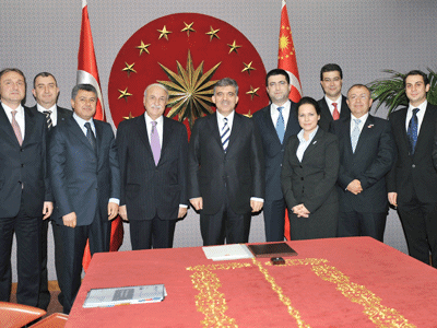 Türk-Çin İş Konseyi Çankaya Köşkü'nde